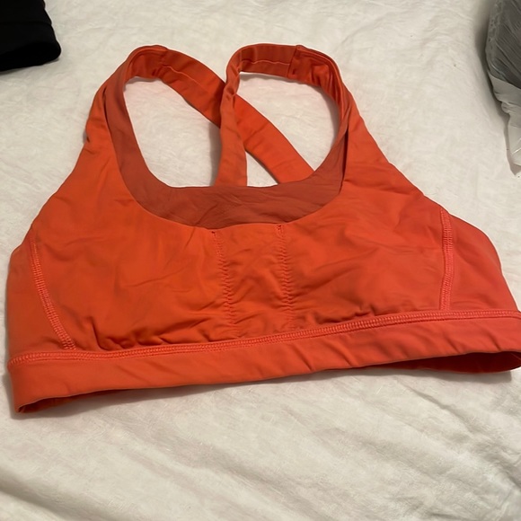 Lululemon sports bra size 6 orange - Picture 1 of 2